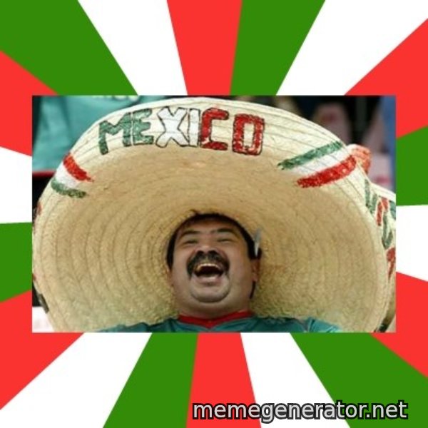 Sombrero Mexican meme template
